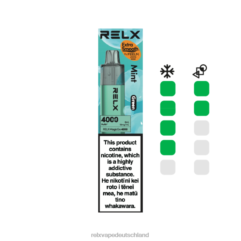 RELX Bestellen | Minze (grün) RELX MagicGo 4000 Einweg-Vaporizer 6048T4