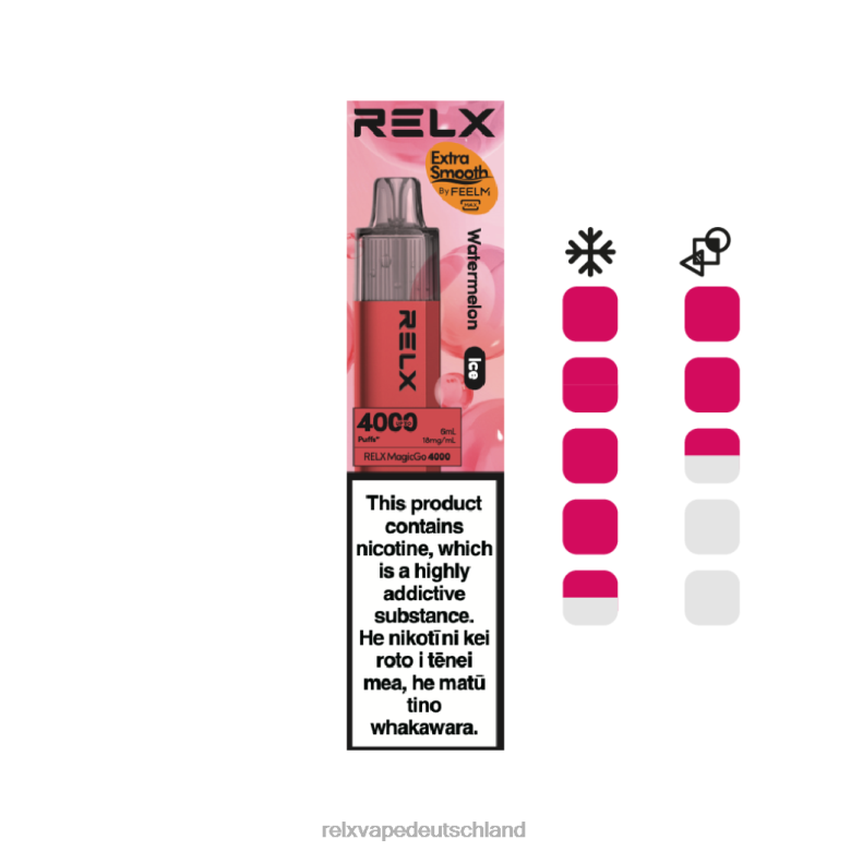 RELX Vape Deutschland | Wassermelone (Eis) RELX MagicGo 4000 Einweg-Vaporizer 6048T7