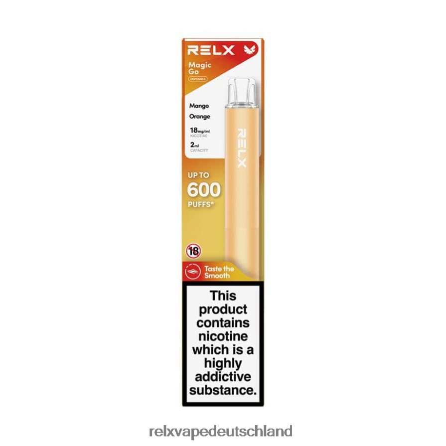Mango-Orange RELX MagicGo ga600 - RELX pods Berlin IUT8R38