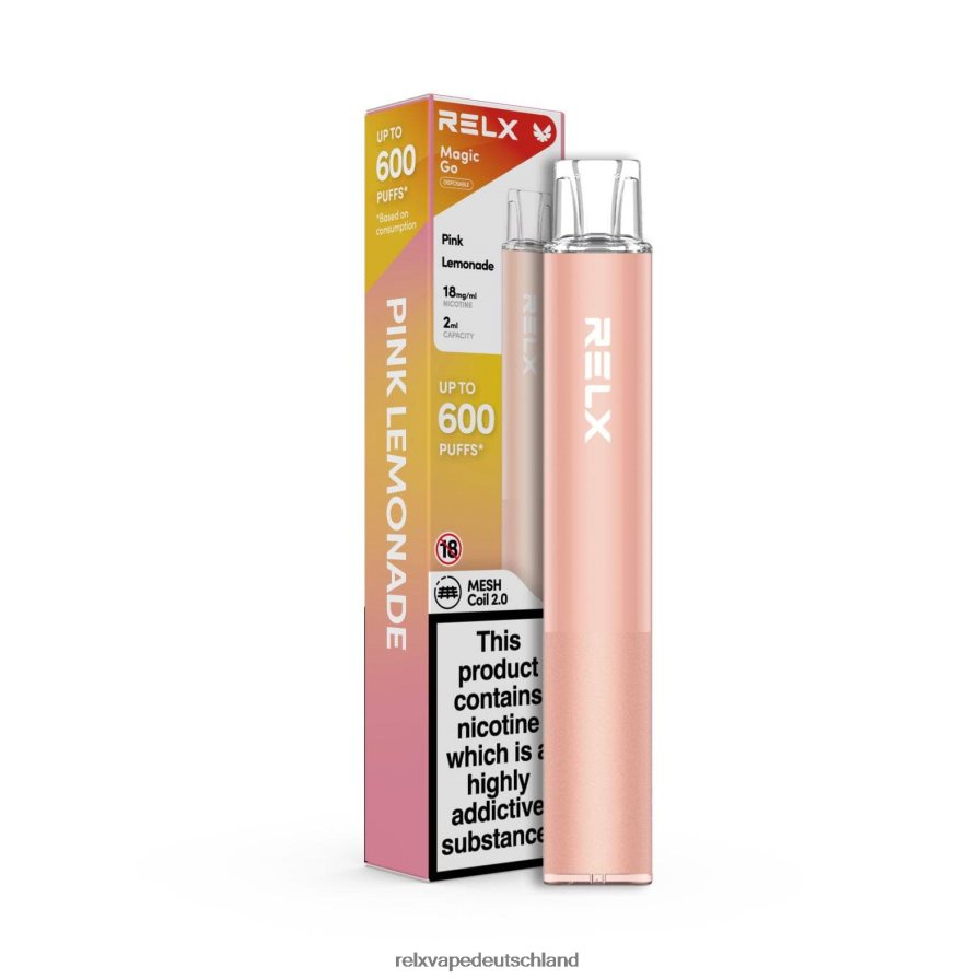 pinke Limonade RELX MagicGo ga600 - RELX vape Deutschland IUT8R44