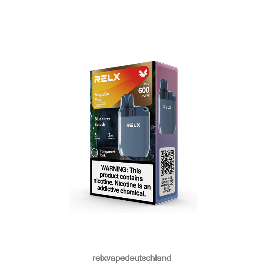 Blaubeerspritzer RELX MagicGo plus sa600 - RELX pods Deutschland IUT8R53