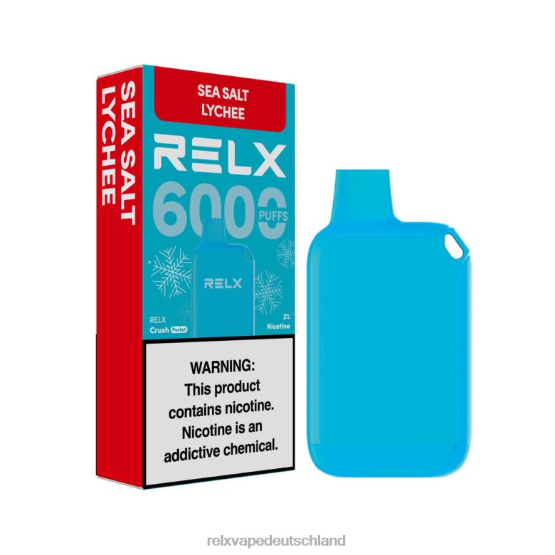 RELX Bestellen | Meersalz-Litschi RELX Crush Pocket 6000 eisig 6048T14