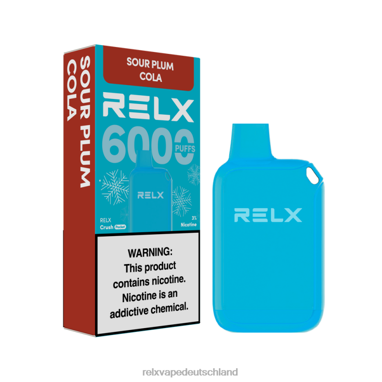 RELX Bestellen | Saure Pflaumencola RELX Crush Pocket 6000 eisig 6048T19