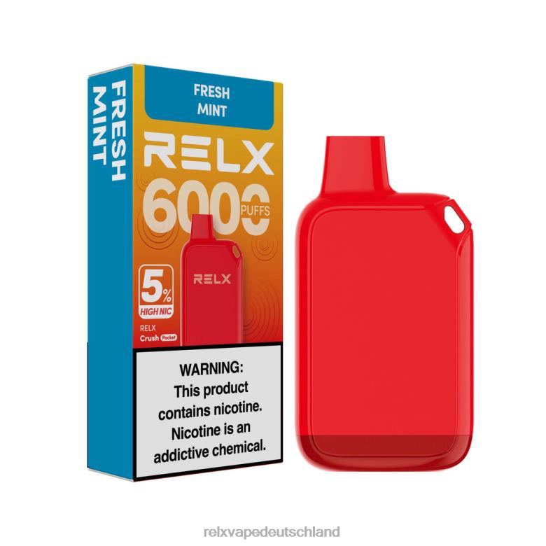 RELX Bestellen | frische Minze RELX Crush Pocket 6000 5 % hohe Nic 6048T29