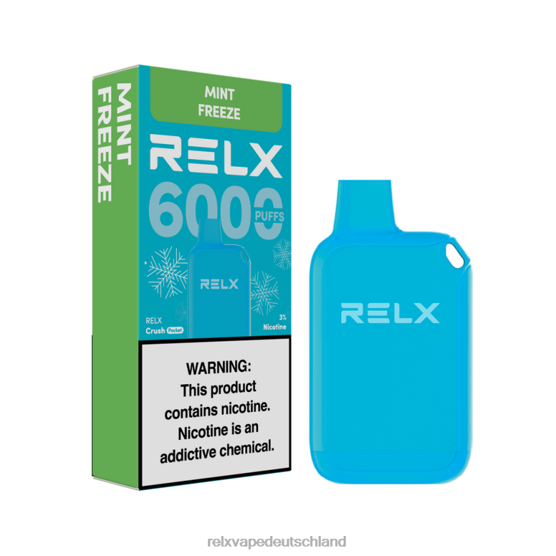 RELX Vape Deutschland | Minze einfrieren RELX Crush Pocket 6000 eisig 6048T12