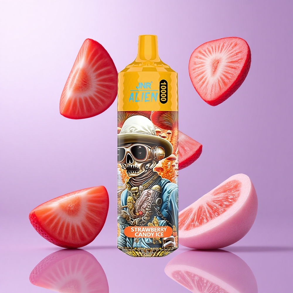 JNR Alien 10000 Puffs Erdbeer-Bonbon-Eis Deutschland großhandel 850mAh Batteriekapazität