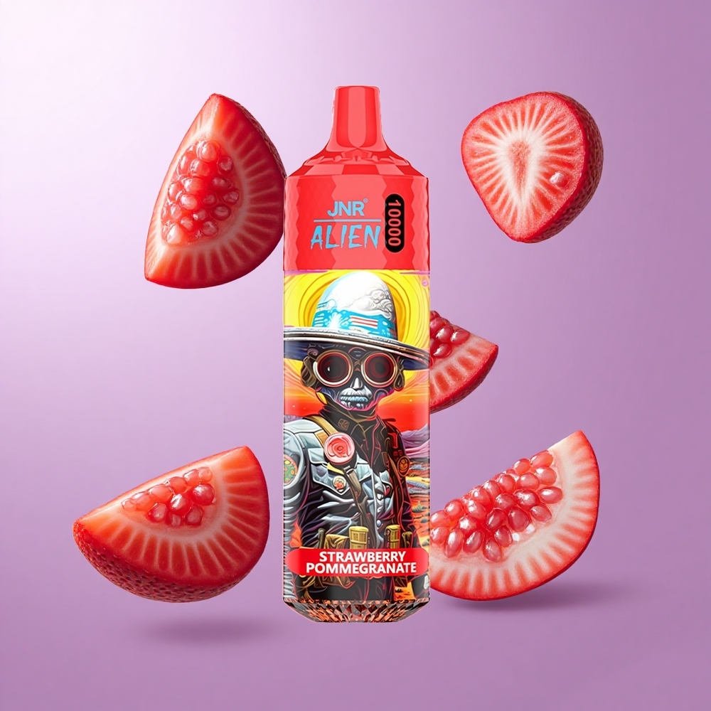 JNR Alien 10000 Puffs Erdbeere Granatapfel Deutschland großhandel 850mAh Akkukapazität