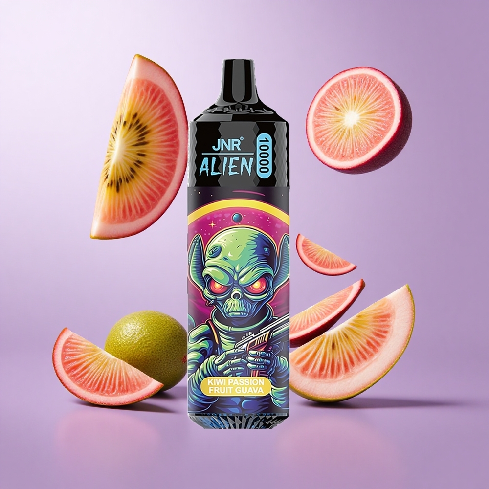 JNR Alien 10000 Puffs Kiwi Passionsfrucht Guava Deutschland großhandel 850mAh Akkukapazität