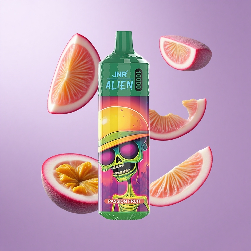 JNR Alien 10000 Puffs Passionsfrucht Einweg-Vape 850mAh Akkukapazität Deutschland großhandel