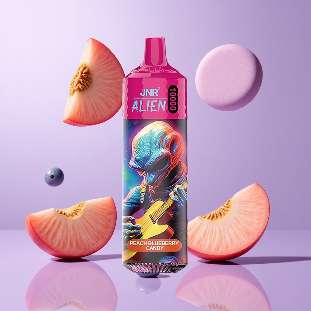 JNR Alien 10000 Puffs Pfirsich Blaubeere Süßigkeiten Deutschland großhandel 20ml E-Liquid