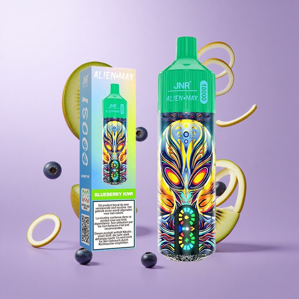 JNR Alien Max 18000 Puffs Blaubeere Kiwi Deutschland großhandel Typ-C Schnellladung