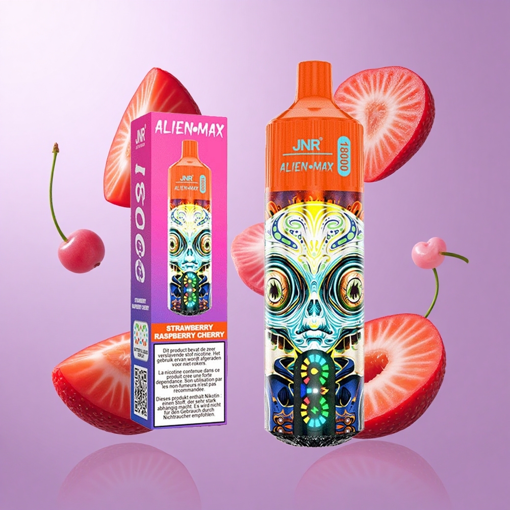 JNR Alien Max 18000 Puffs Erdbeere Himbeere Kirsche Deutschland großhandel 28ml E-Liquid