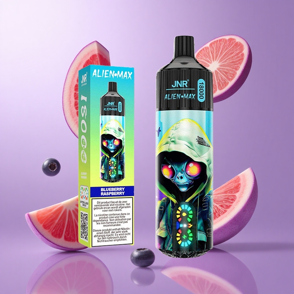 JNR Alien Max 18000 Puffs Heidelbeere Himbeere Deutschland großhandel 28ml E-Liquid