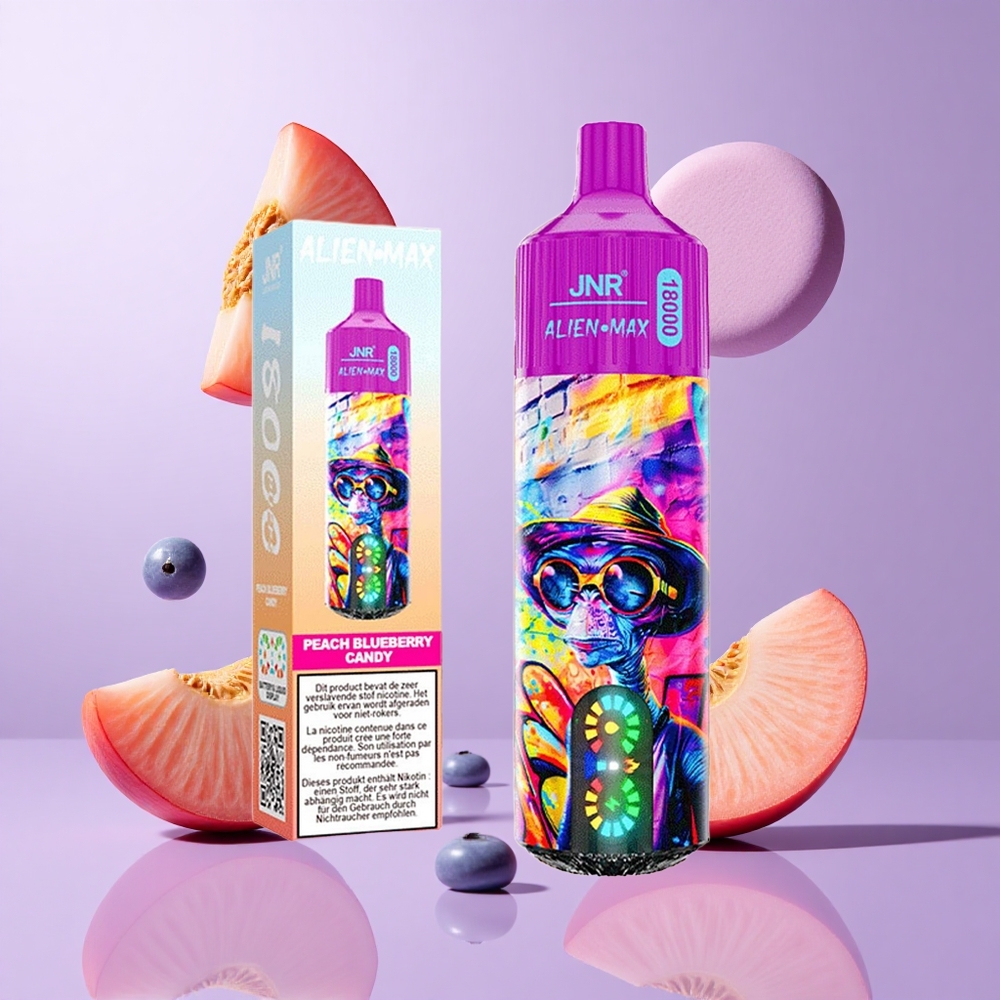 JNR Alien Max 18000 Puffs Pfirsich Blaubeere Süßigkeiten Deutschland großhandel 28ml E-Liquid