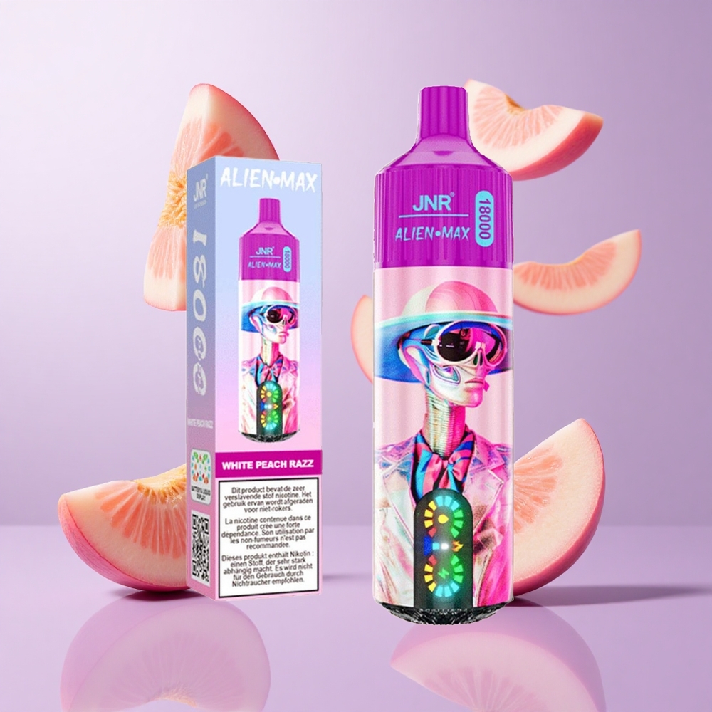 JNR Alien Max 18000 Puffs Weißpfirsich-Himbeere Deutschland großhandel 28ml E-Liquid