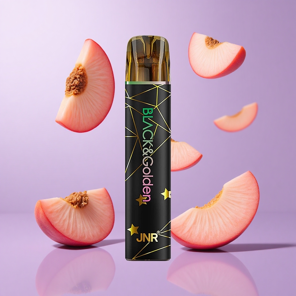 JNR Black&Golden 800 Puffs Einweg-Vape Frucht Pfirsich Deutschland großhandel 550mAh Akkukapazität