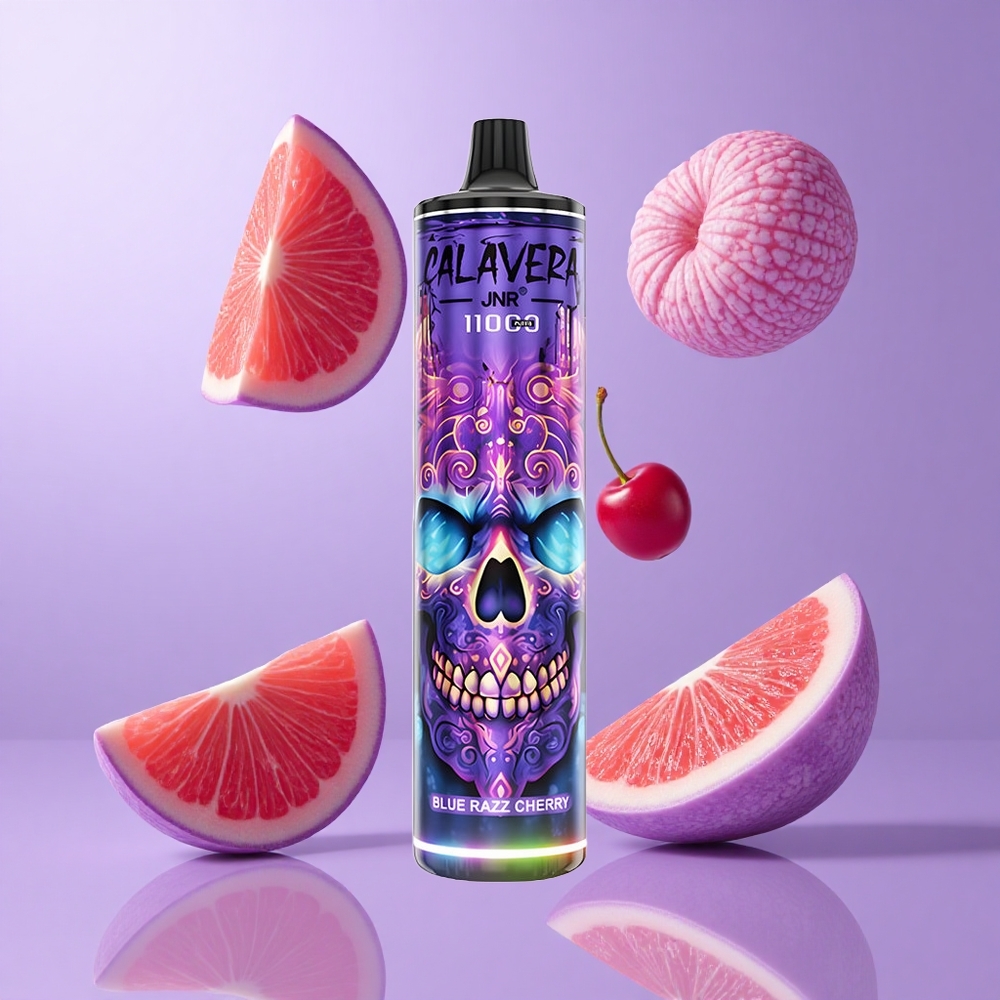 JNR Calavera 11000 Puffs Blaue Himbeere Kirsche Deutschland großhandel 21ml E-Liquid Kapazität