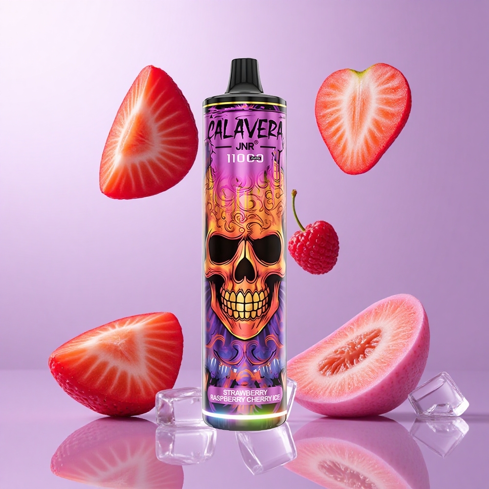 JNR Calavera 11000 Puffs Erdbeere Himbeere Kirsche Eis Deutschland großhandel Typ-C-Ladeanschluss