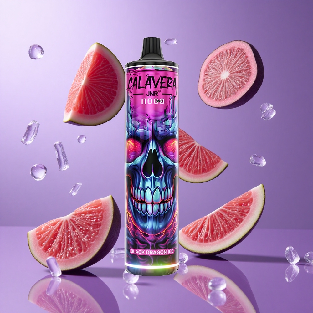 JNR Calavera 11000 Puffs Schwarzer Drachen Eis Deutschland großhandel Typ-C-Ladeanschluss
