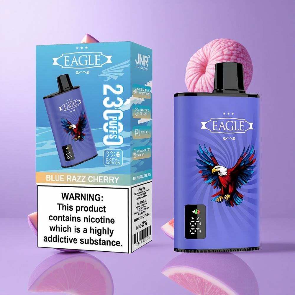 JNR EAGLE Smart 23000 Puffs Blaue Himbeere Kirsche Deutschland großhandel Digitale Anzeige