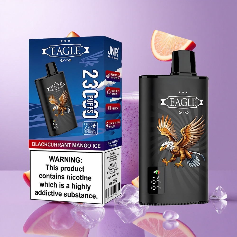 JNR EAGLE Smart 23000 Puffs Schwarze Johannisbeere Mango Eis Deutschland großhandel 25ml E-Liquid-Kapazität