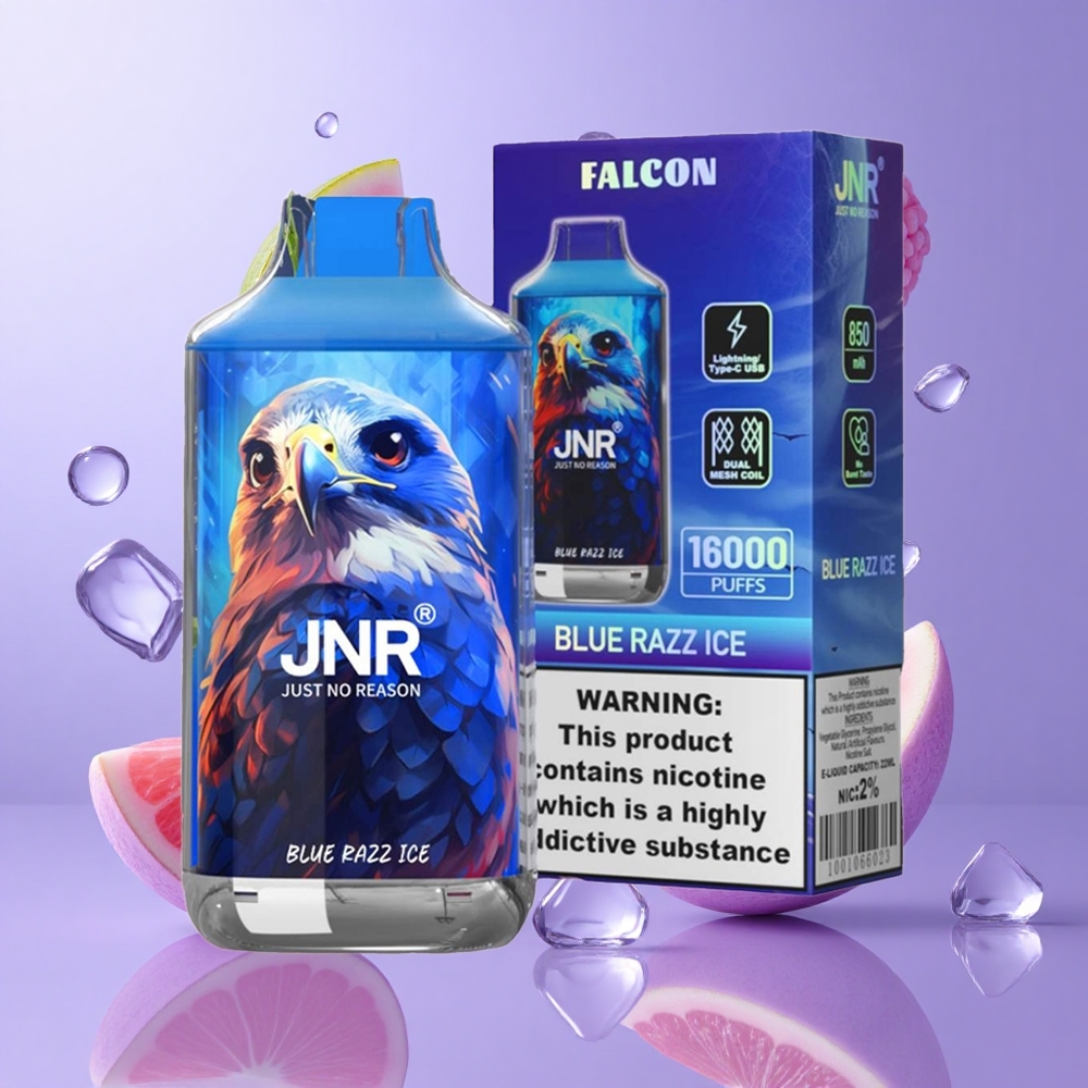 JNR Falcon 16000 Puffs Blaue Himbeere Eis Deutschland großhandel E-Liquid-Kapazität: 22ml
