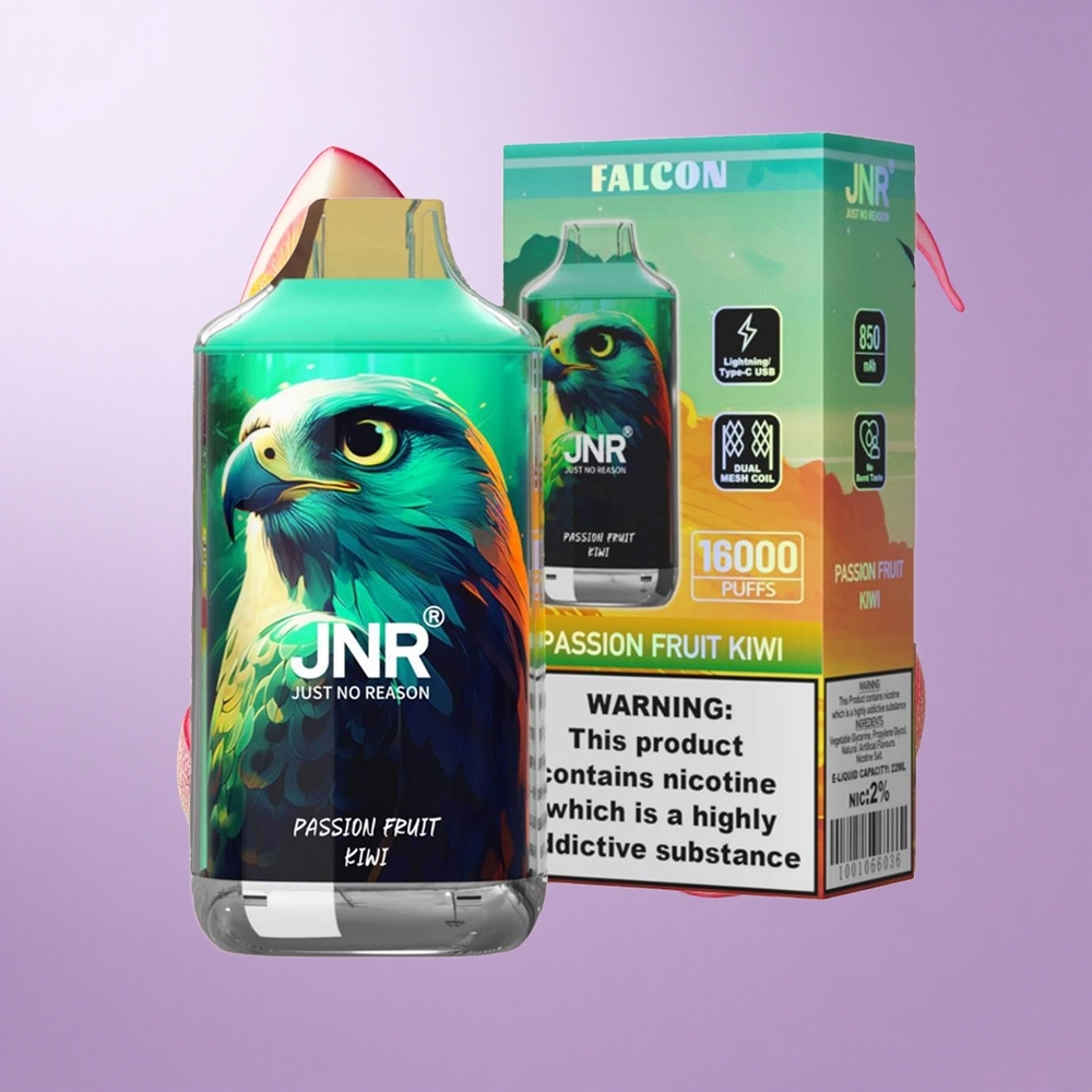 JNR Falcon 16000 Puffs Passionsfrucht Kiwi Deutschland großhandel E-Liquid-Kapazität: 22ml