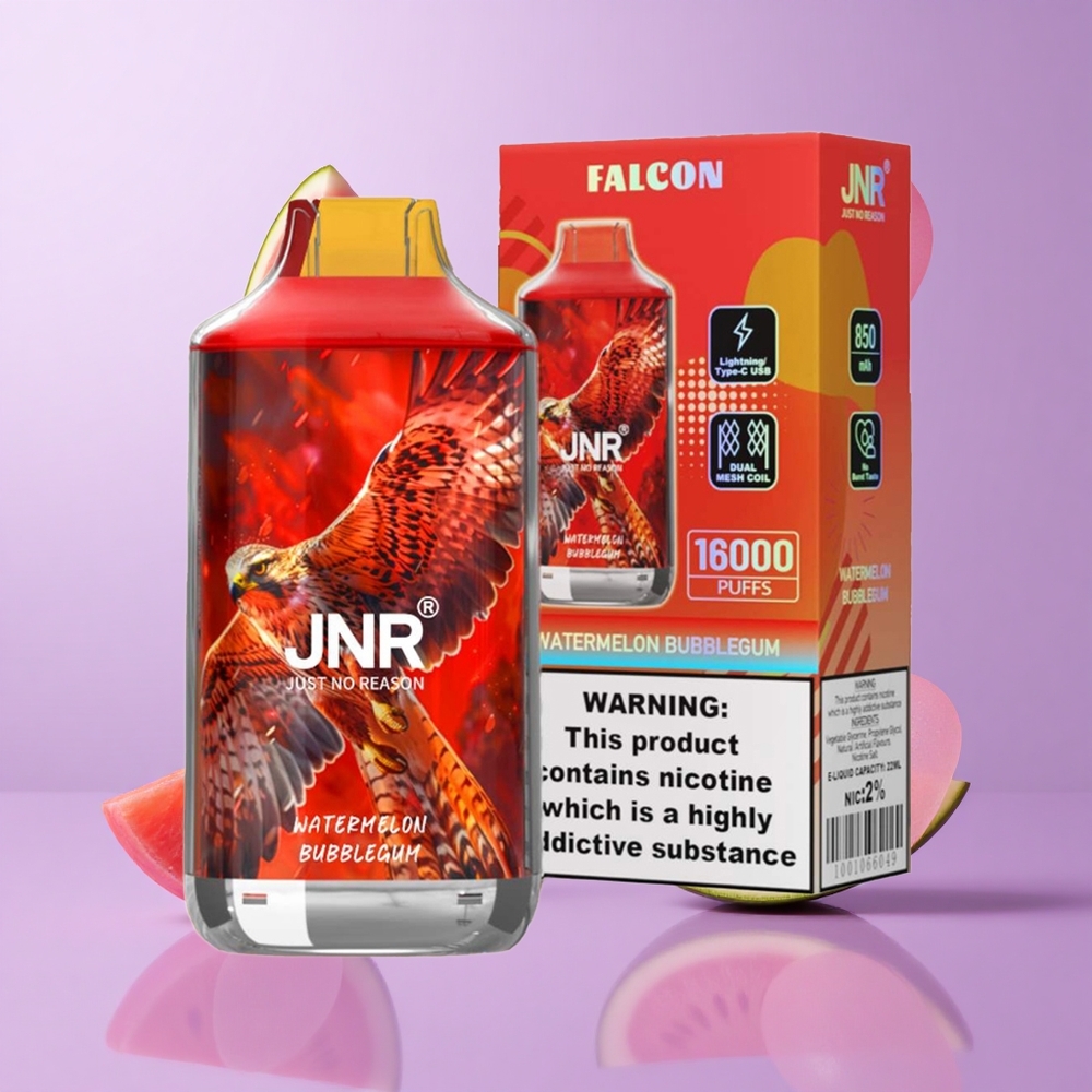 JNR Falcon 16000 Puffs Wassermelone Bubblegum Deutschland großhandel E-Liquid Kapazität: 22ml