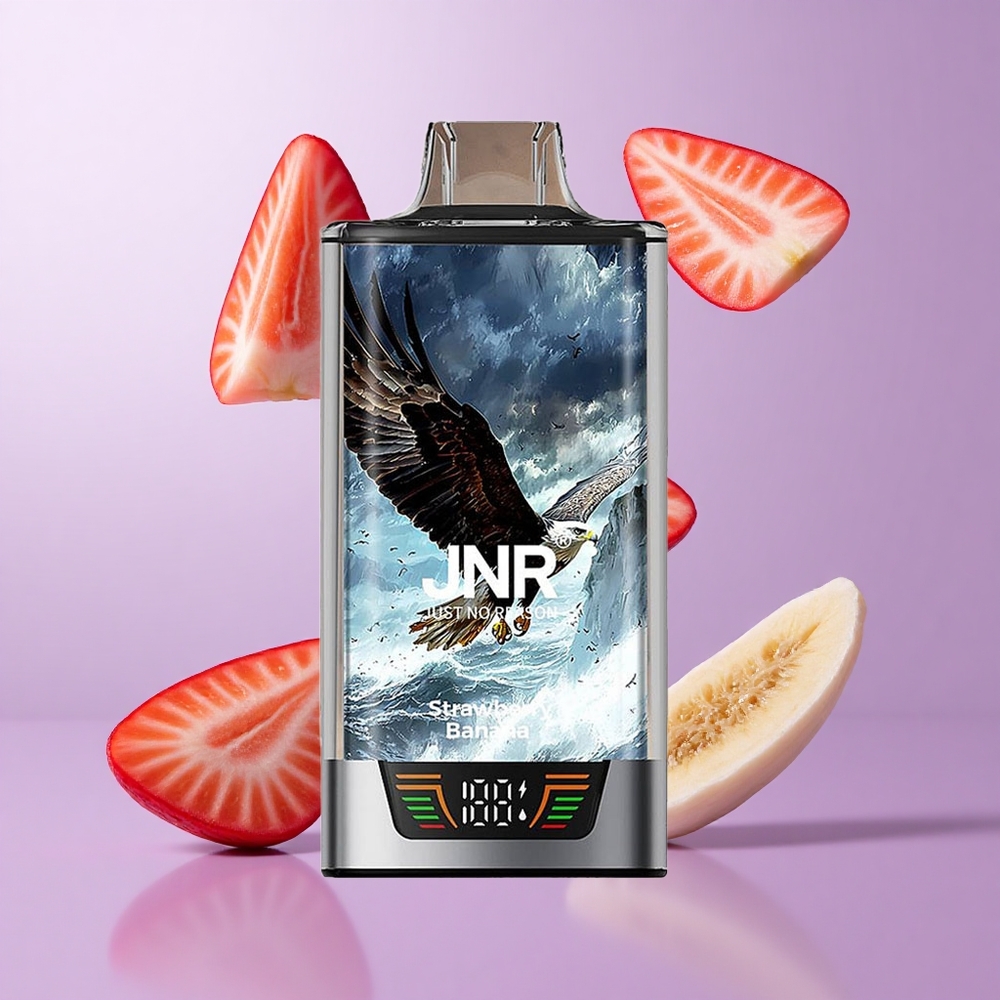 JNR Falcon Pro 28000 Einweg-Vape Erdbeere Banane Deutschland großhandel 28000 Puffs Smart Display