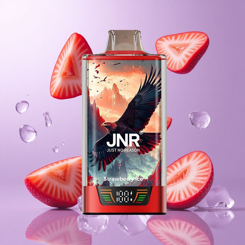 JNR Falcon Pro 28000 Einweg-Vape Erdbeere Eis Deutschland großhandel 28000 Puffs 30ml vorgefüllte Kapazität