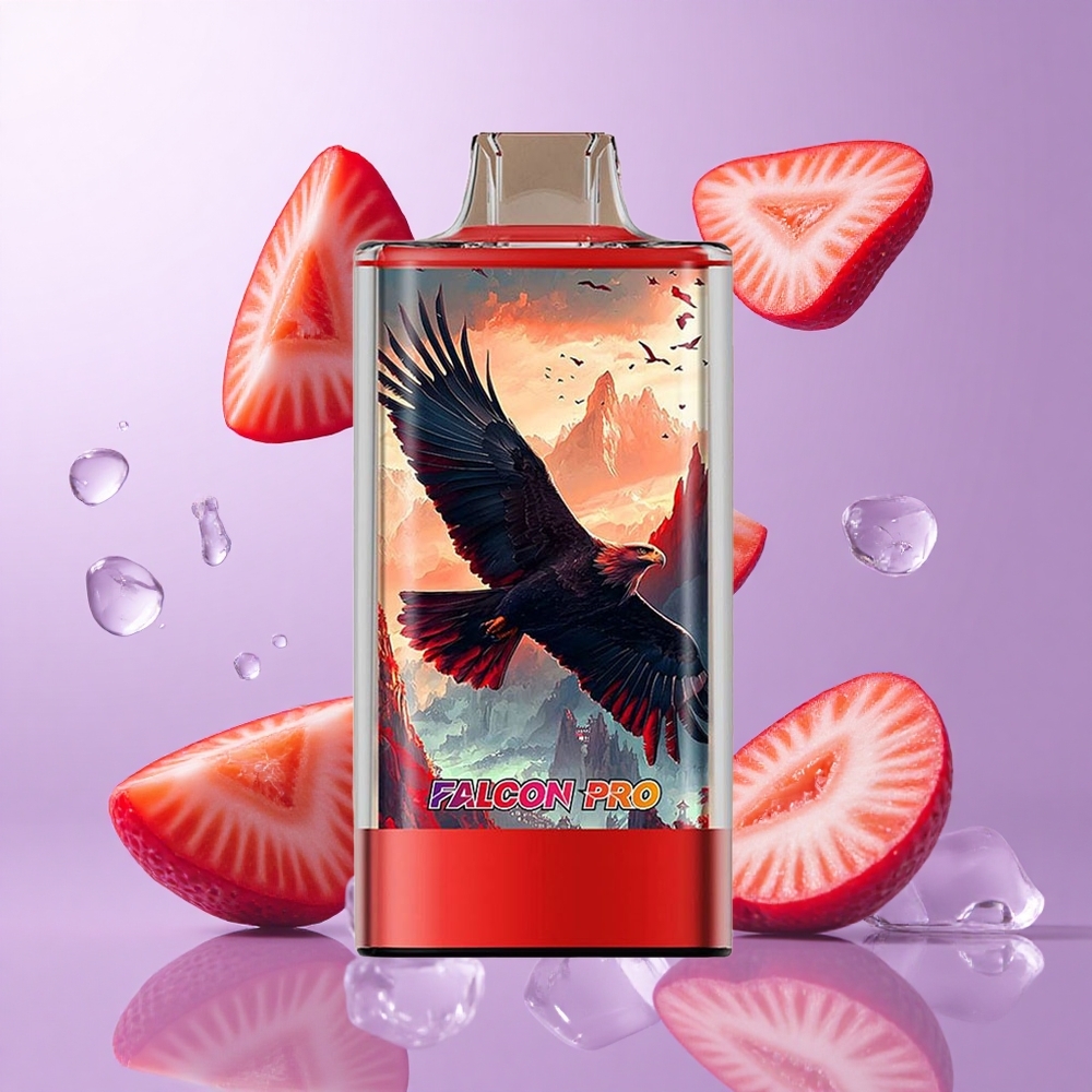 JNR Falcon Pro 28000 Einweg-Vape Erdbeere Eis Deutschland großhandel 28000 Puffs 30ml vorgefüllte Kapazität