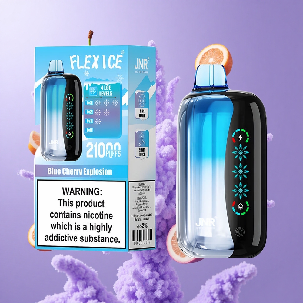 JNR Flex Ice 21000 Puffs Blaue Kirsch Explosion Deutschland großhandel 26ml E-Liquid