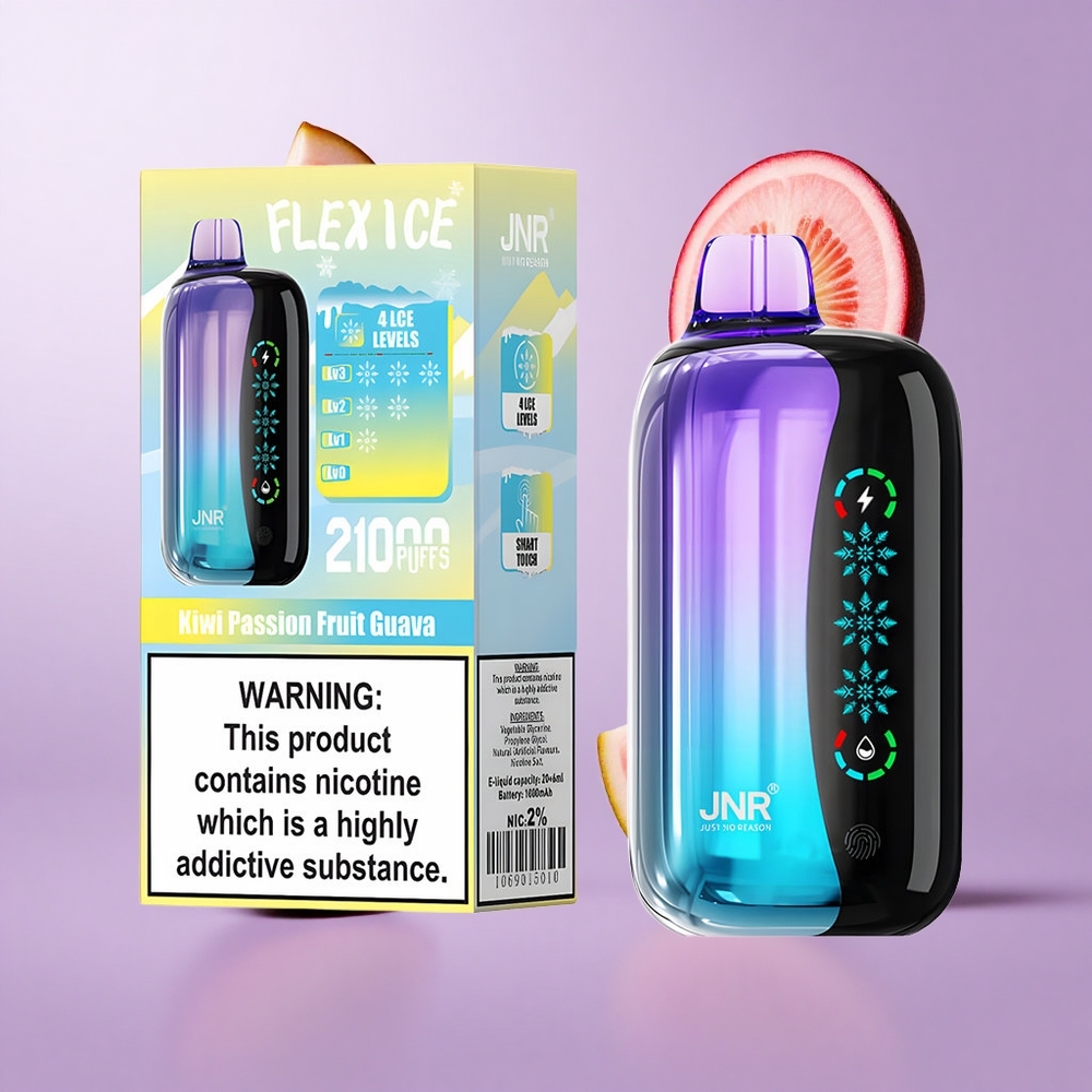 JNR Flex Ice 21000 Puffs Kiwi Passionsfrucht Guava Deutschland großhandel 26ml E-Liquid
