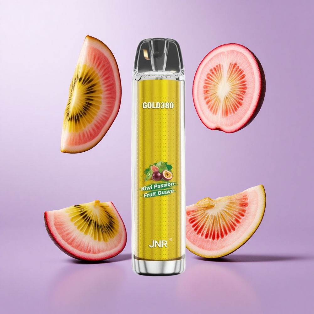 JNR Gold380 6000 Puffs Einweg-Vape Kiwi Passionsfrucht Guave Deutschland großhandel 1500mAh Akkukapazität