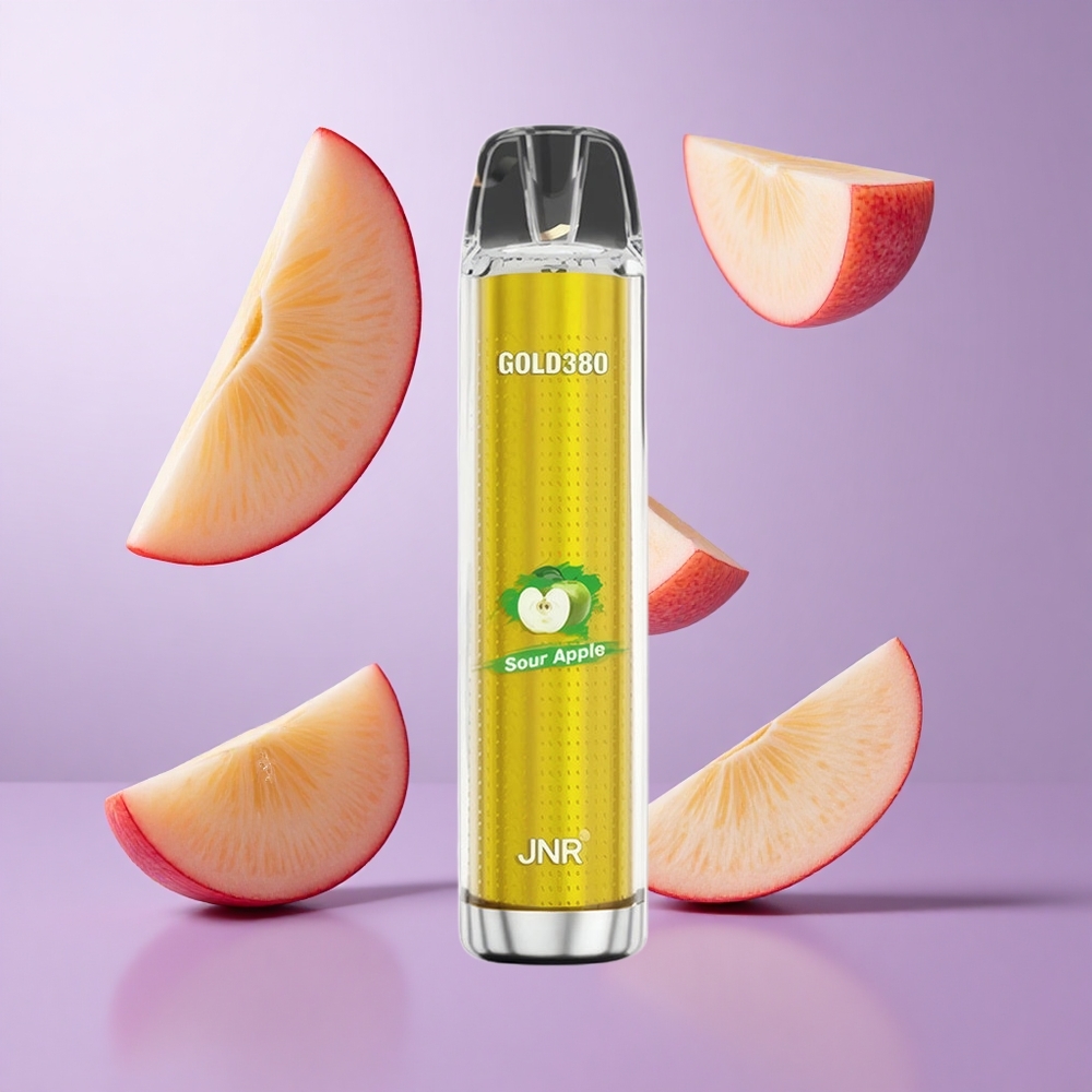 JNR Gold380 6000 Puffs Sauerapfel Einweg-Vape Deutschland großhandel 1500mAh Akkukapazität