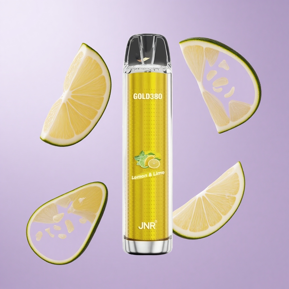 JNR Gold380 6000 Puffs Zitrone Limette Einweg-Vape Deutschland großhandel 1500mAh Akkukapazität