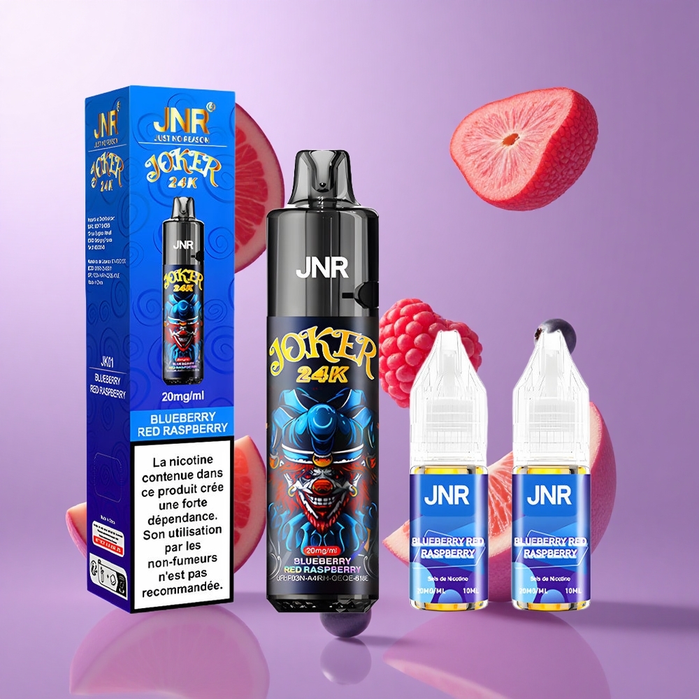 JNR Joker 24000 Puffs Blaubeere Rote Himbeere Deutschland großhandel 2% Nikotingehalt 800mAh Akku
