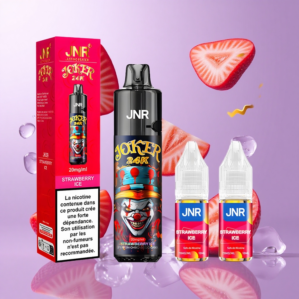 JNR Joker 24000 Puffs Erdbeere Eis Deutschland großhandel 2% Nikotingehalt 800mAh Akku
