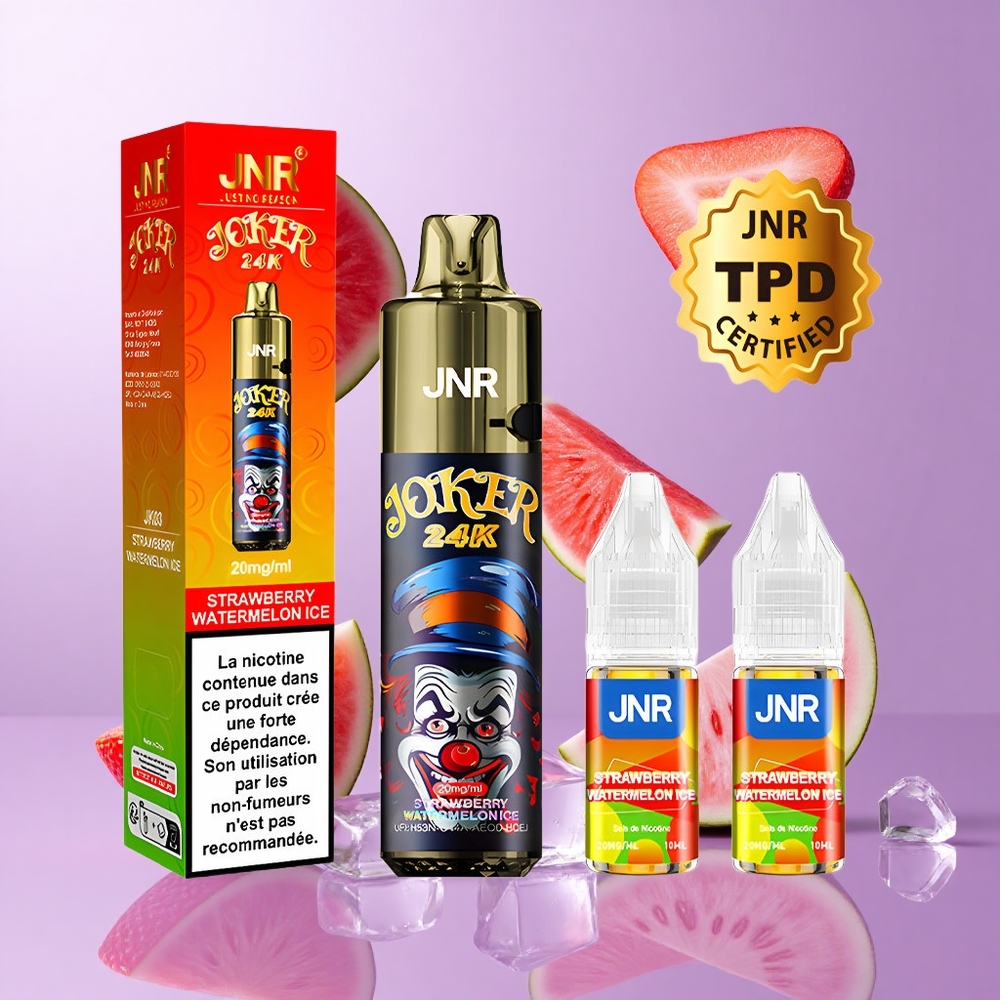 JNR Joker 24000 Puffs Erdbeere Wassermelone Eis Deutschland großhandel 2+10ml Nachfüllbarer Pod