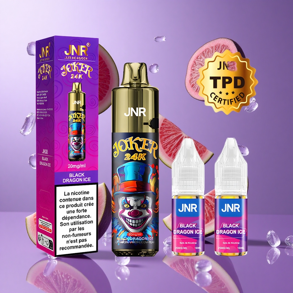 JNR Joker 24K Puffs Schwarz Drache Eis Deutschland großhandel 24000 Puffs 2% Nikotin