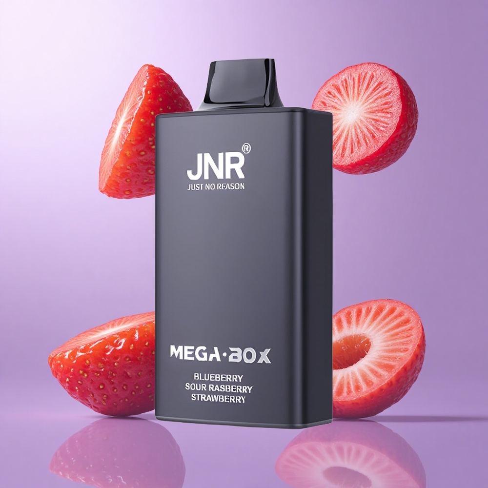 JNR Mega Box 25000 Puffs Blaubeere Saure Himbeere Erdbeere Deutschland großhandel 30ml E-Liquid Kapazität