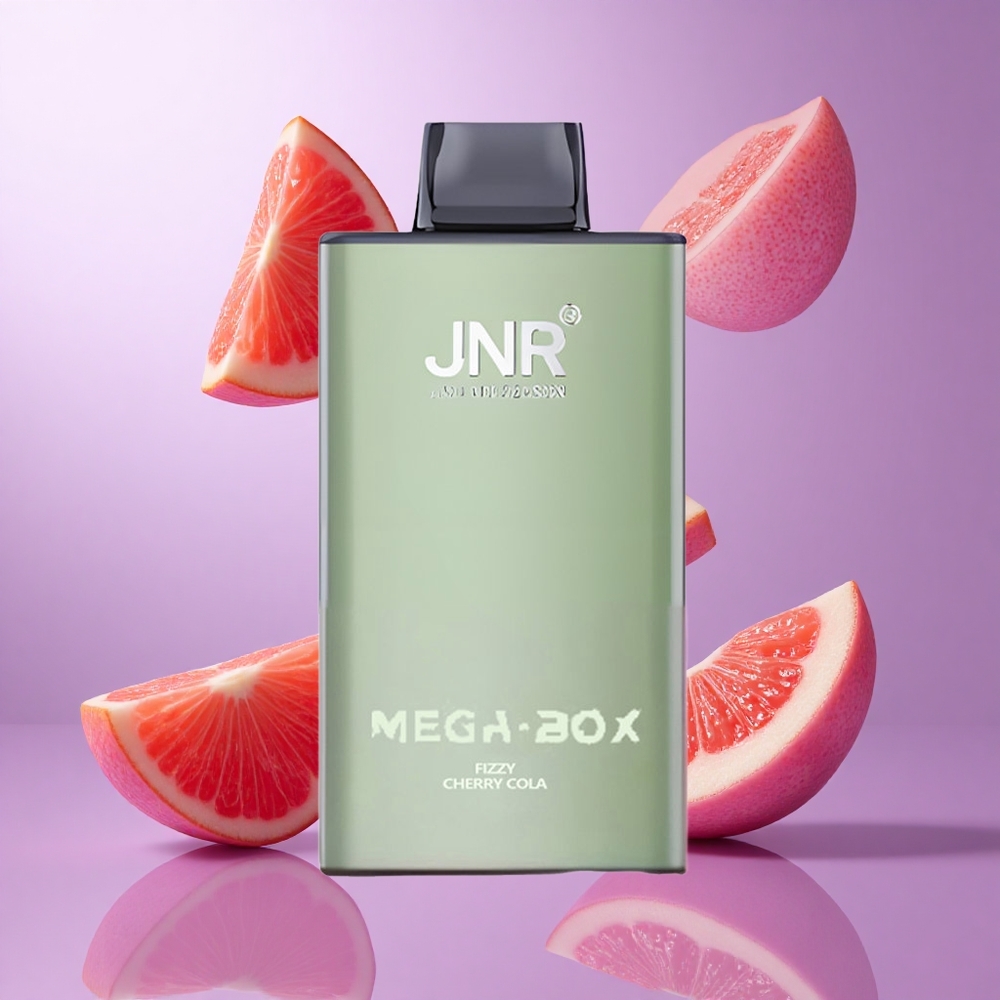 JNR Mega Box 25000 Puffs Sprudelnde Kirsch-Cola Deutschland großhandel 30ml E-Liquid Kapazität