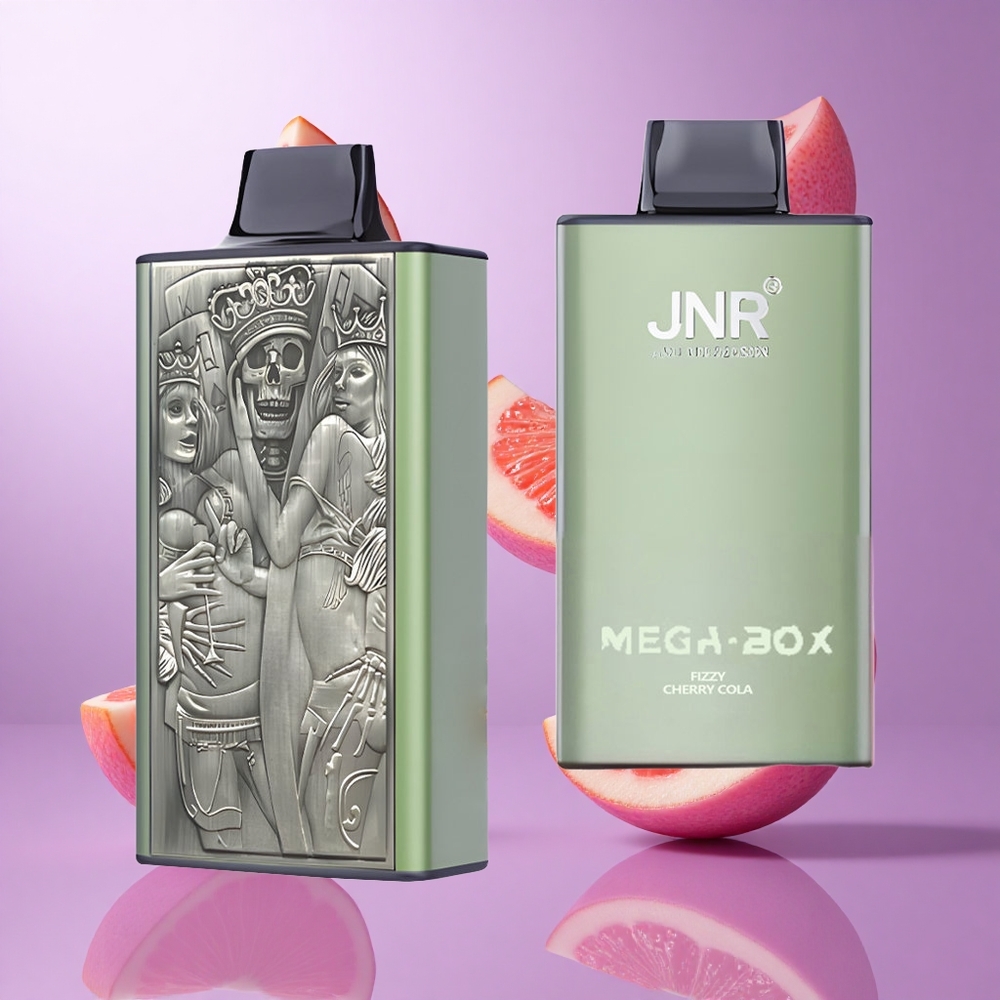 JNR Mega Box 25000 Puffs Sprudelnde Kirsch-Cola Deutschland großhandel 30ml E-Liquid Kapazität