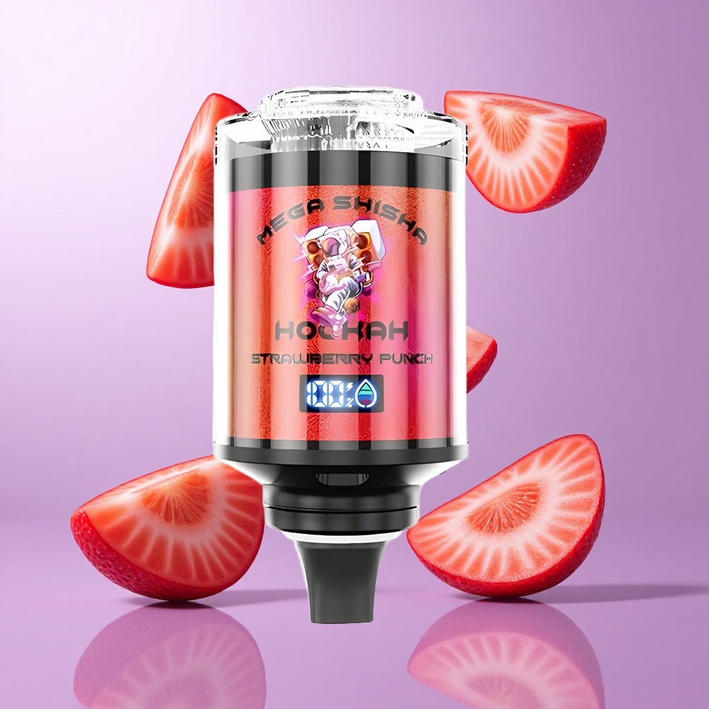 JNR Mega Shisha Hookah 100K Erdbeer Punsch Deutschland großhandel 100000 Puffs 2200mAh wiederaufladbarer Akku
