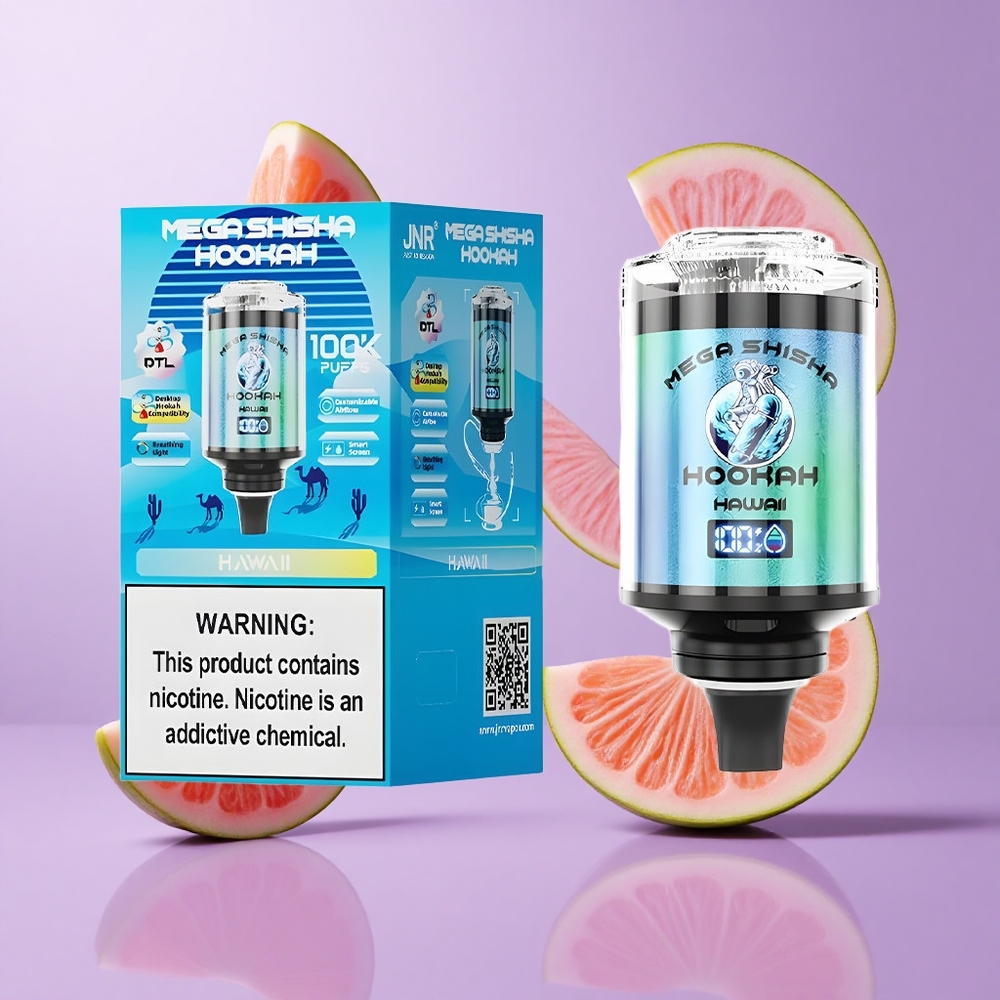 JNR Mega Shisha Hookah 100K Hawaii Deutschland großhandel 60ml E-Flüssigkeitskapazität