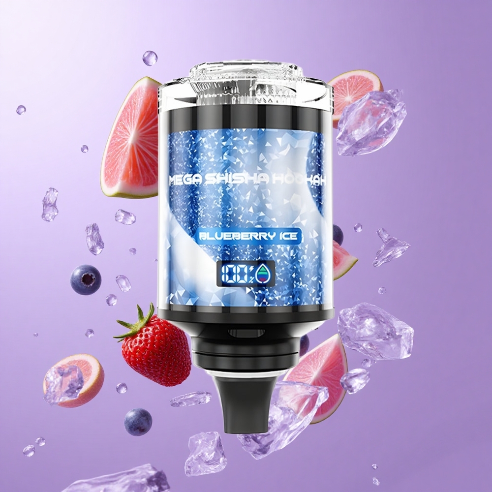 JNR Mega Shisha Hookah 100K Heidelbeere Eis Deutschland großhandel Desktop Kompatibilität 60ml E-Liquid Kapazität
