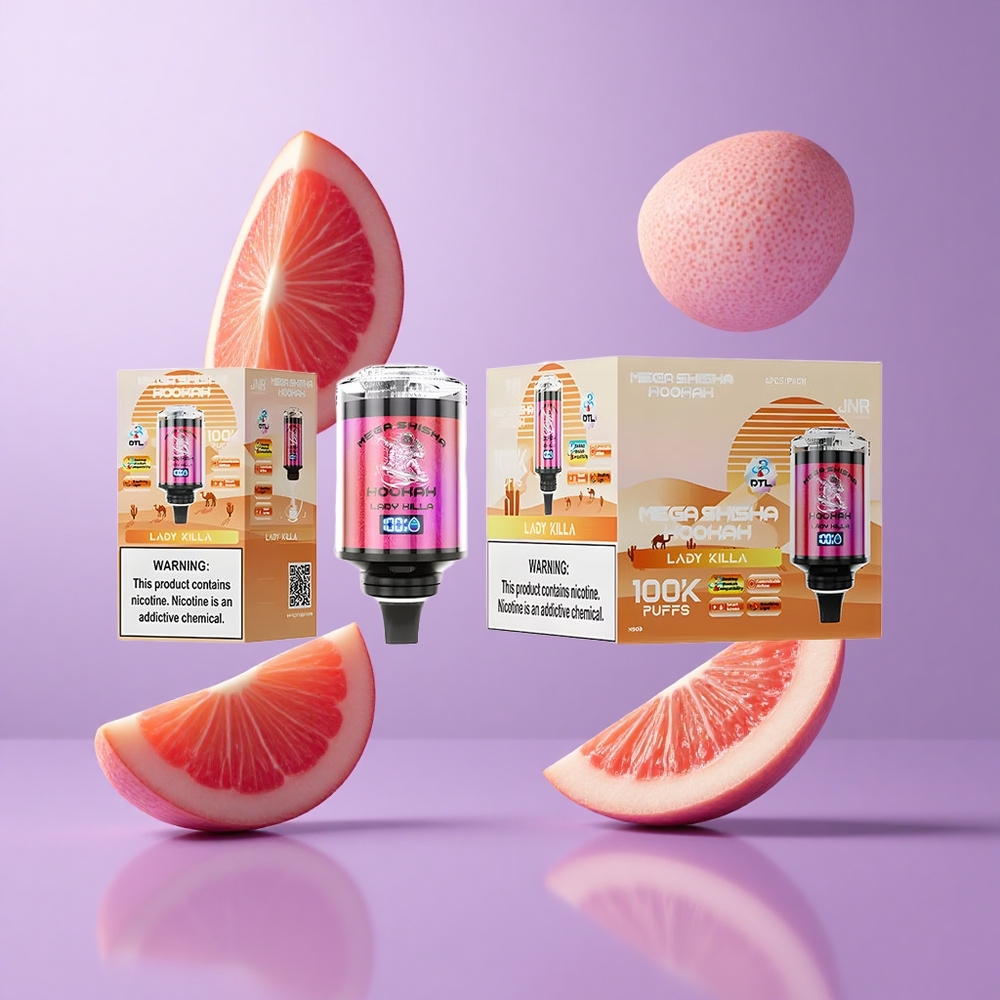 JNR Mega Shisha Hookah 100K Lady Killa Deutschland großhandel 60ml E-Liquid-Kapazität