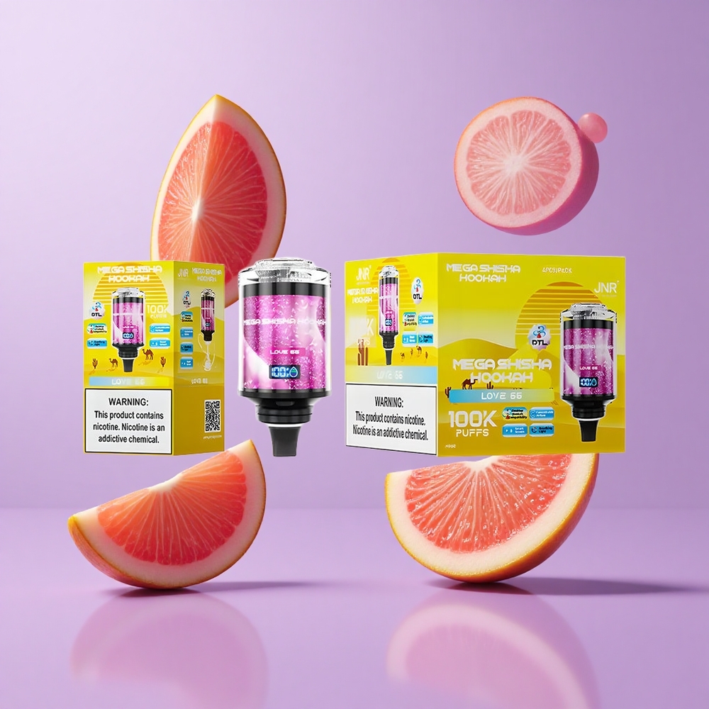 JNR Mega Shisha Hookah 100K Liebe 66 Deutschland großhandel 100000 Puffs 60ml E-Liquid-Kapazität