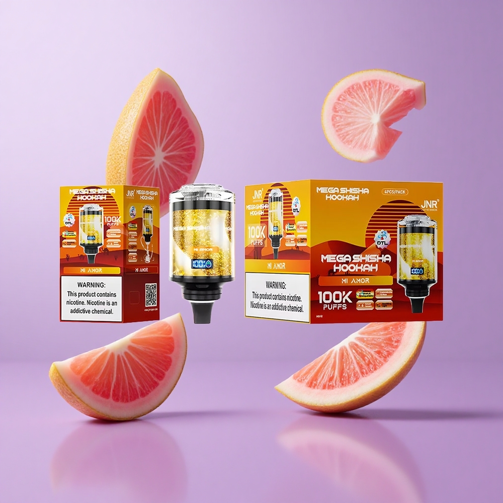 JNR Mega Shisha Hookah 100K Mi Amor Deutschland großhandel 100.000 Puffs 60ml E-Liquid-Kapazität