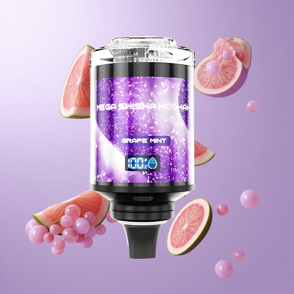 JNR Mega Shisha Hookah 100K Traube Minze Deutschland großhandel Desktop Kompatibilität 60ml E-Liquid Kapazität